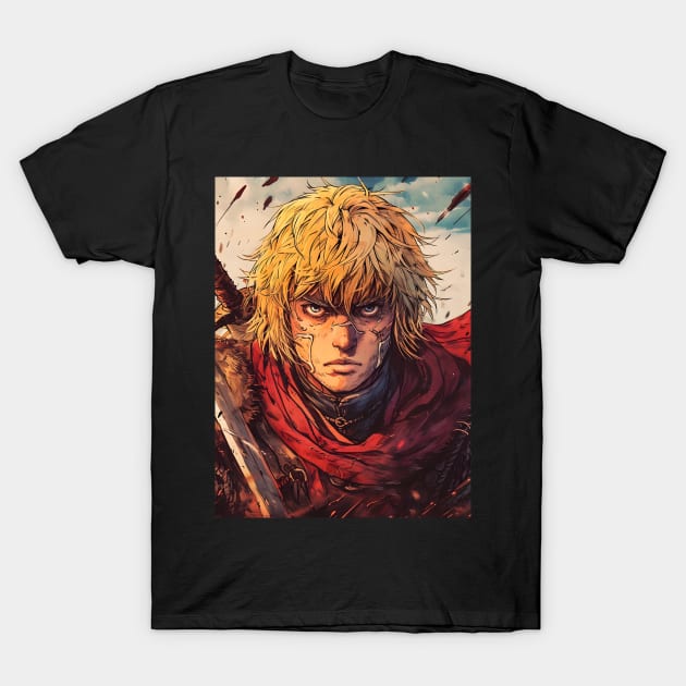 Saga of the Norse: Viking Exploration, Epic Tales, and Anime-Manga Heritage in Vinland Saga Art T-Shirt by insaneLEDP